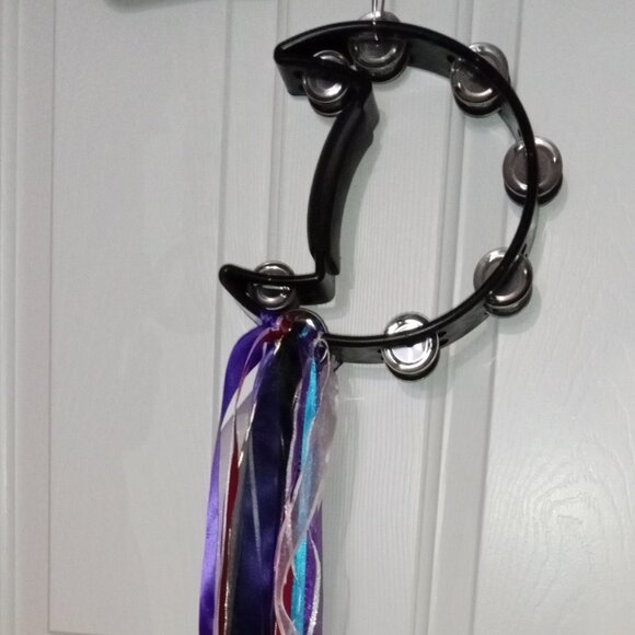 Black Moon Tambourine Inspired by Stevie Nicks W. Ribbons Handmade - Picture 6 of 9